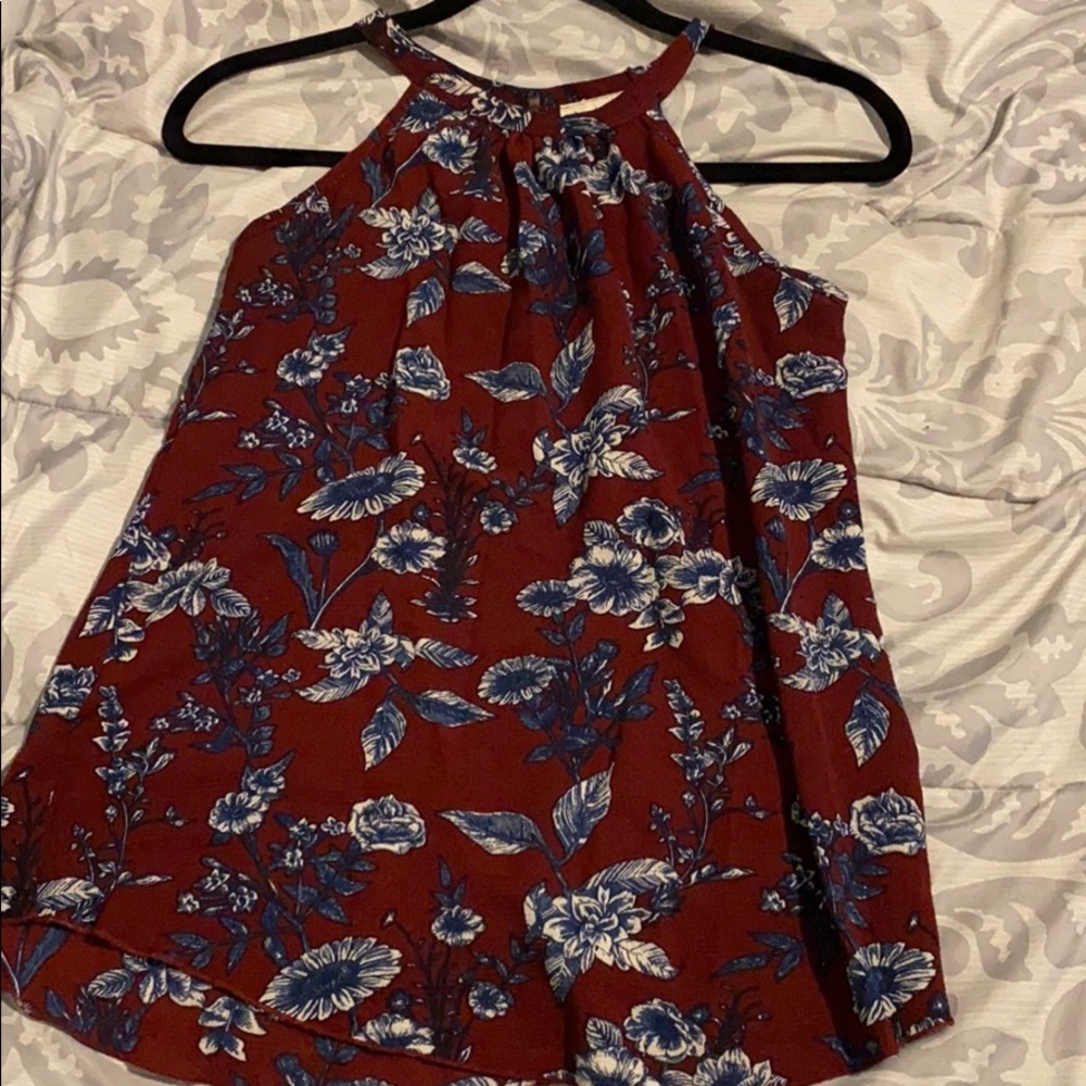 Dark floral top